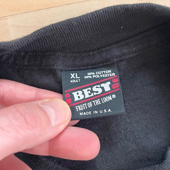 Vintage 90’s Screen Stars Arizona Snake Cowboy Tshirt XL Black - Picture 2 of 3